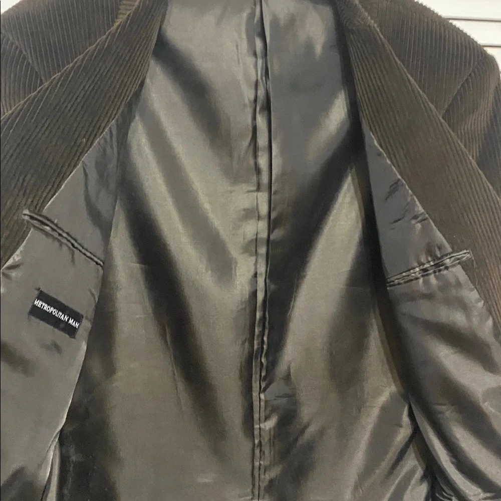 Metropolitan Man Brown Corduroy Blazer Size 36 L